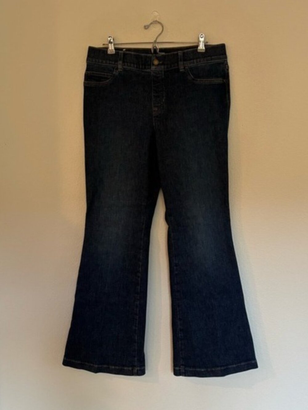 SPANX Flare Jeans in Authentic Blue Style 21164Q Size XL - Picture 2 of 7